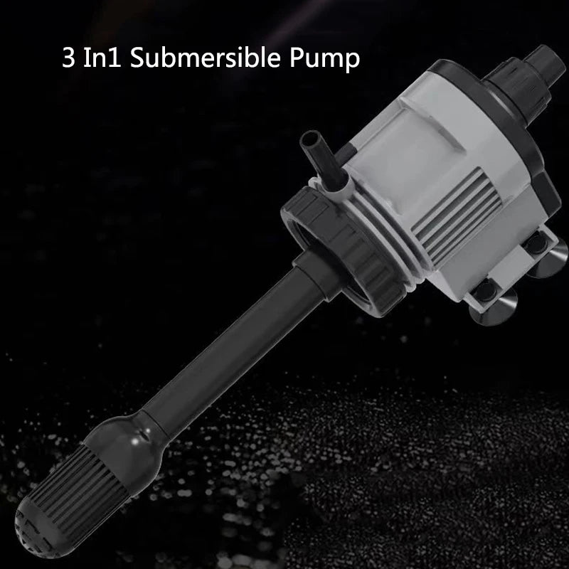 6W 3in1Fish Tank Water Pump Aquarium Filter 220V-240V Submersible Pump For Water Cycle and Pumping of the Fish Tank Rain Spray