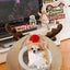 Christmas Winter Cat Cave Bed Dog Tent Christmas Reindeer Tent Washable Removable Cushion for Indoor Small Dogs And Cats
