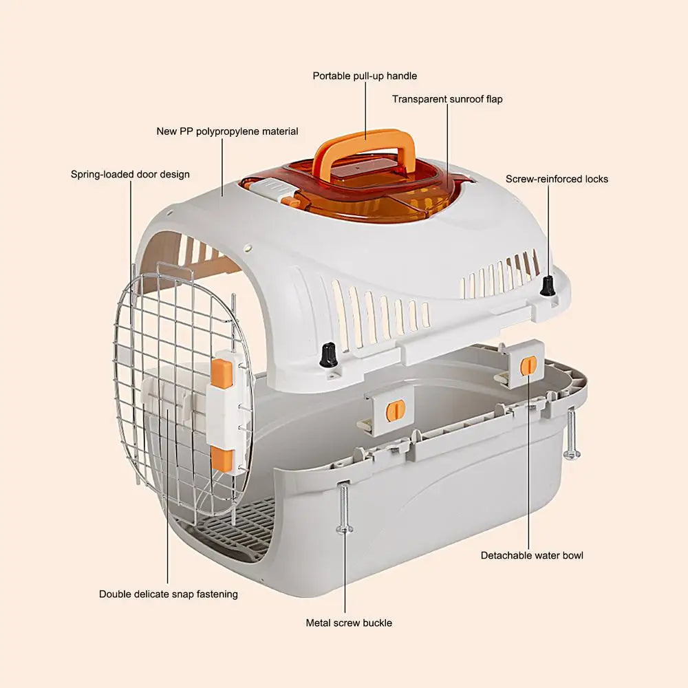 Pet Travel Carrier Pet Travel Washable Carrier Pet Travel Washable Carrier Cats Portable Stress-Free Carrier Sturdy Detachable