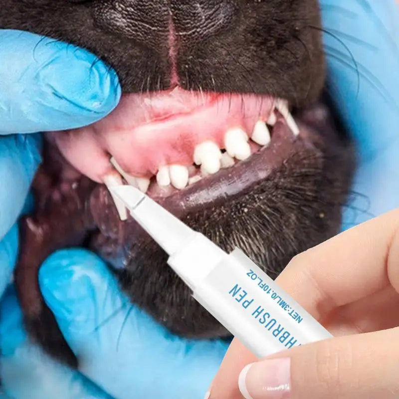 Dog Toothbrush Pen Toothbrush Pen For Cat Cat And Dog Tooth Whiten And Cleaning Toothbrush Pen Brightening Pen For Dog Cats Oral