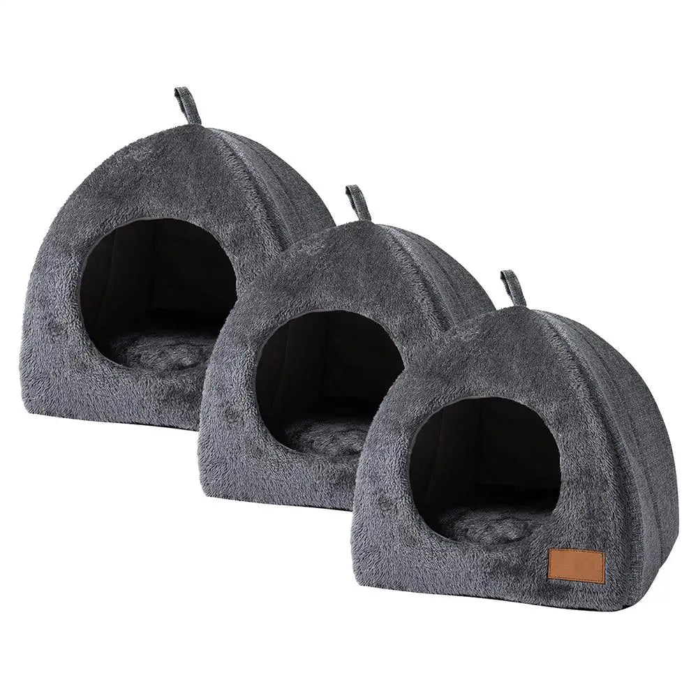 New Triangle Cat Nest New Deep Sleep Comfort In Winter Cat Bed Closed Cat House Pet Nest Safe Pet House Pet Supplies
