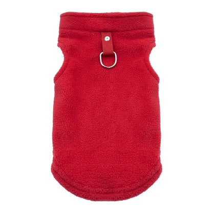 Autumn Fleece Pet Dog Clothes Solid Color Harness Outfits Walking Warm Vest for Small Medium Puppy Plaid Chihuahua Cat Jackets