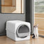Fully Enclosed Removable push-pull cat toilet  Semi automatic cat litter box