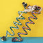 50/100/150/200cmParrot Bird Standing Toys Cotton Rope Colorful Toy Chew Perches for Bird Cage Standing Woven Rope Bird Accessory