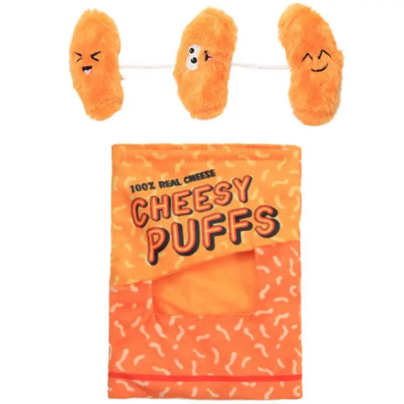 Dog Squeaky Plush Toys Pet Dog Cartoon Teething Toy Squeaky Plushies Medium to Large Dogs Reduce Boredom Interactive Toys