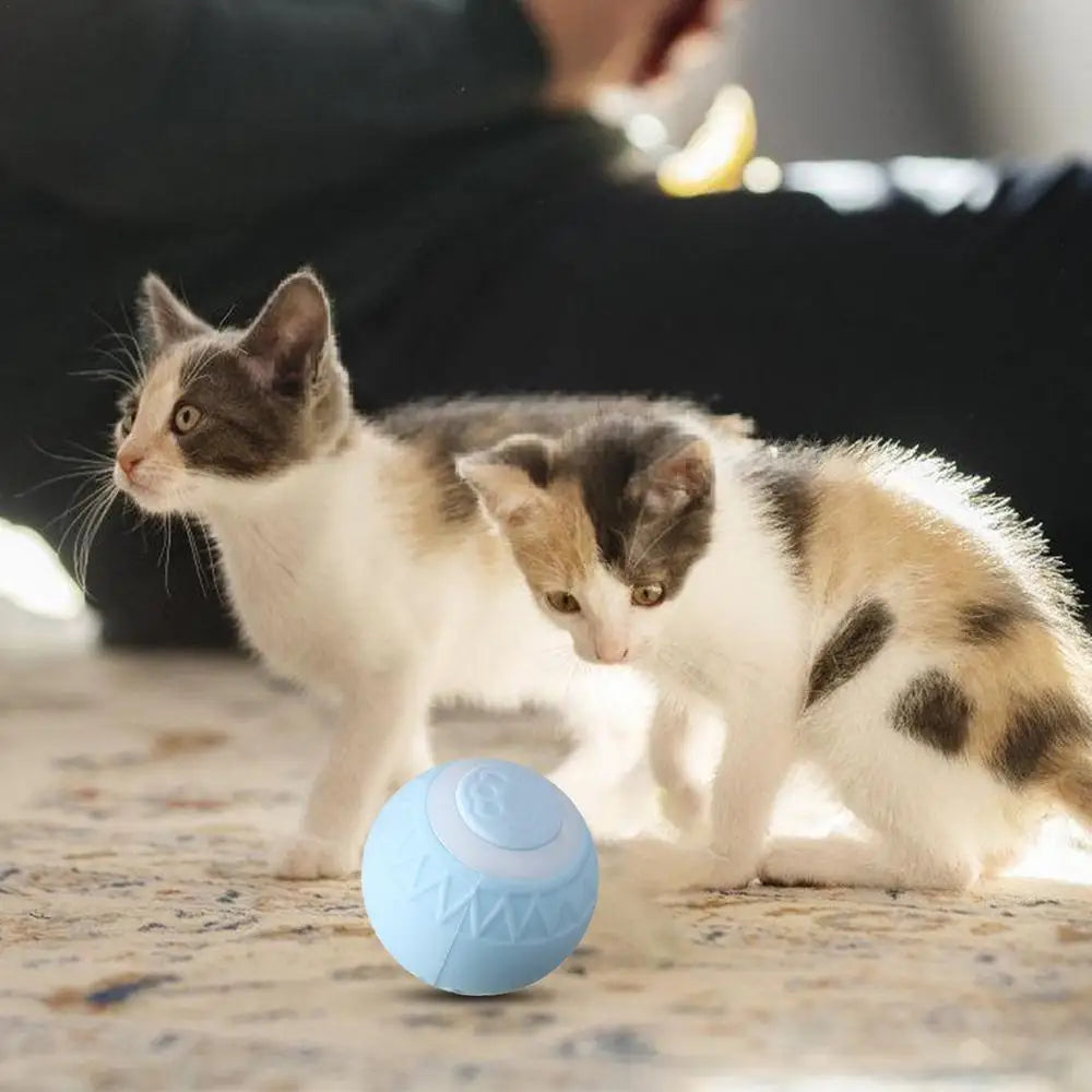 Cat Interactive Ball Intelligent Sensing Rolling Ball Toys Automatic Rolling Magic Ball Toy Rotating Ball Cat Game Accessories