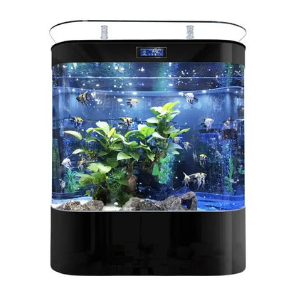 Fish tank aquarium home living room small glass waterless ecological aquascape large bottom filter goldfish tank