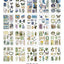 JIANQI 20 pcs PET Die cut Stickers book Plant Flower Label Decorative handmade Scrapbooking Material Diary Album Craft Supplies
