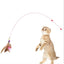 Pets Cat Feather Toys Plastic Kitten Interactive Stick Funny Cat Fishing Rod Game Wand Feather Stick Toy Pet Supplies Hot Sale
