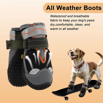 UXCELL 4pcs Summer Dog Shoes Breathable Mesh Dog Boots Paw Protectors for Hot Roads Outdoor Walking Pet Shoes Portswear
