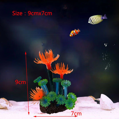 Artificial Underwater Coral  Aquarium Fish Tank Simulation Decoration Aquarium Backgrounds Plants Water Grass Accessories Home