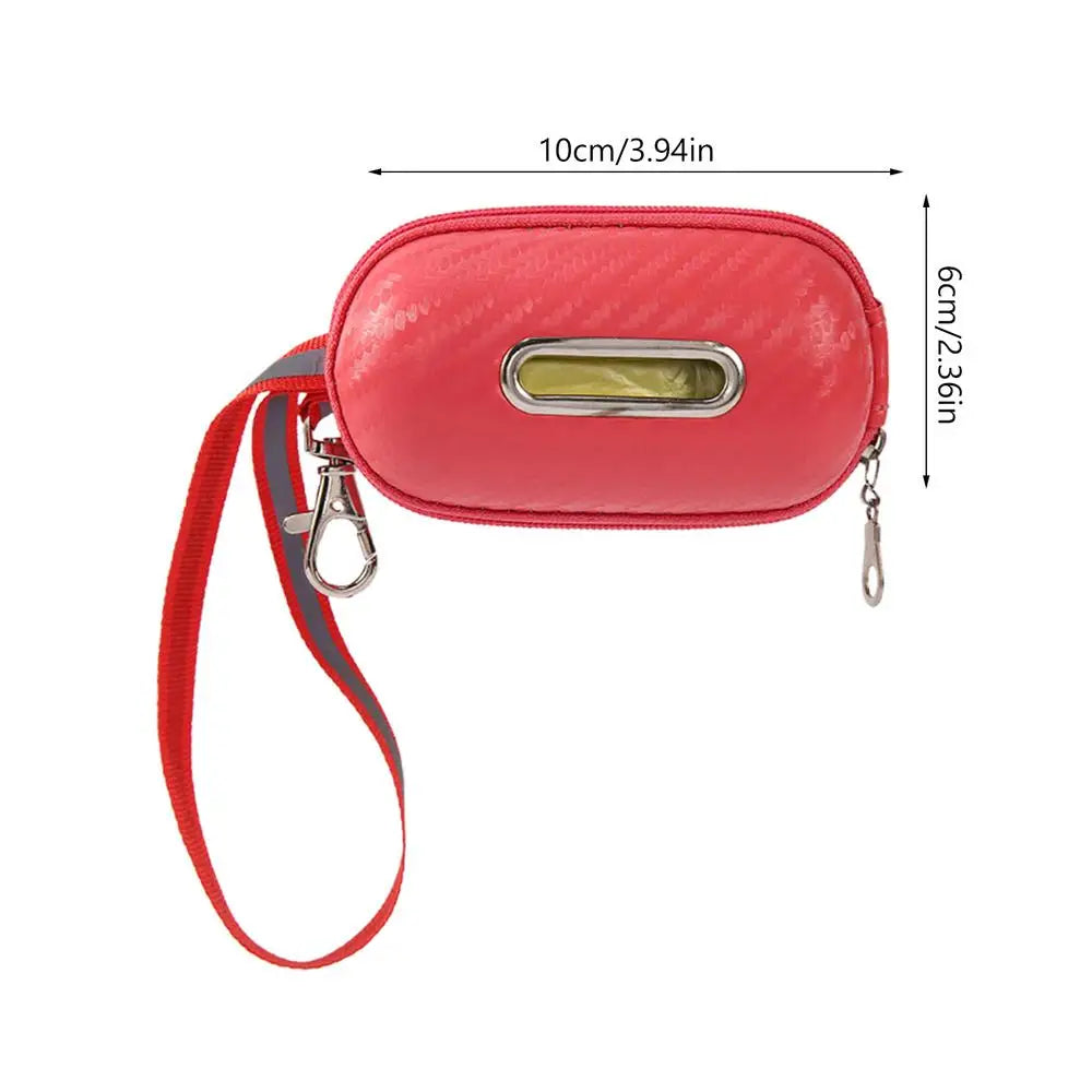 Dog Poop Bag Dispenser Portable Thicker Poop Bag Holder Durable Poop Bag Dispenser Carrying Strap Included for Walking Running