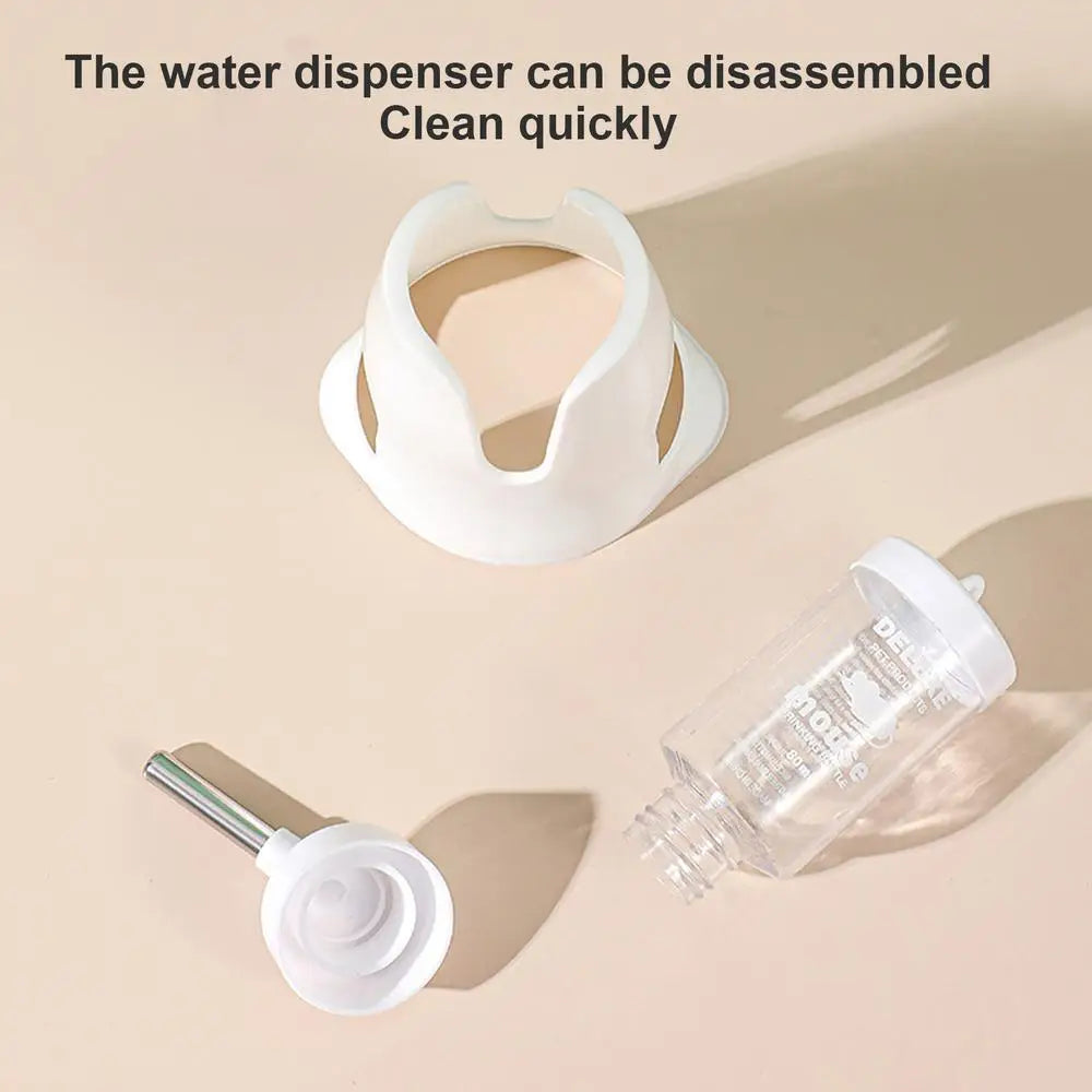 80/60ml Hamster Water Fountain Pet Water Bottle Gerbil Automatic Feeder Feeding Small Pet Water Dispenser Holder Suspension