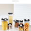 7pcs/set Food Storage Containers Plastic with Lids Kitchen Storage for Rice Sugar Flour Pasta Cereal Storage Containers