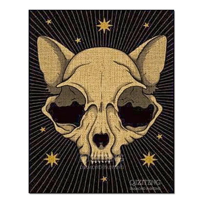 Tarot Cards Cat 5D Diamond Painting Cute Raccoon Full Diamond Cross Stitch Cartoon Animal Embroidery Mosaic Art Home Decoration