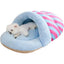 Cat House Bed Plush Winter Slippers Dog Nest Semi-Enclosed Design Pet Sleeping Tool for Dogs Cats Rabbits Warm Kitten Puppy Nest