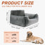 UXCELL Stylish Dog Travel Car Seat Casual Silod Dog Beds Mats Booster for Small Medium Dogs Safe Comfortable with Seat Belt