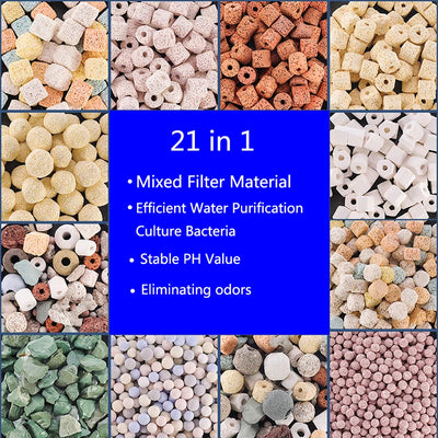 250g 500g 1000g 21 Types Aquarium Bio Balls Biochemical Ball Filter Media for Aquarium Filter Accessories for Fish Tank Hot Sale