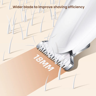 Rechargeable Pet Paw Trimmer with LED Light, Fully Waterproof Dogs Cats Hair Trimmer, Dog Clippers for Grooming