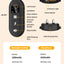 ROJECO Electric Dog Training Collar Digital Rechargeable Remote Control IPX7 Waterproof Vibrator Pet Dog Bark Stop Shock Collar