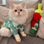 Pet Dog Beach Shirt Summer Dog Clothes Hawaiian Style Puppy Kitten Costume Dog Cooling Vest Chihuahua Bichon Medium Dog Clothing
