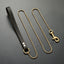 Dog Chain Leash for Dog Collar 18K Gold Sliver Cuban Link Anti-Bite Metal Strong Dog Leash for Walking Training Small Medium Dog