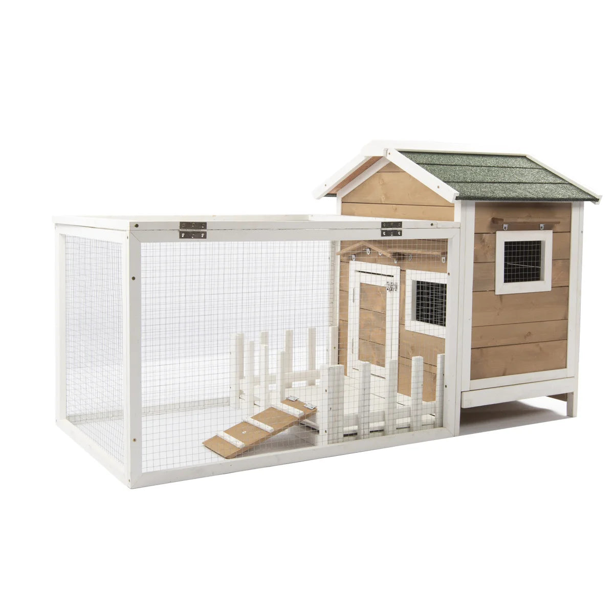 in stock FCS Cheap Outdoor Wooden small animal cage pet rabbit hutch bunny House