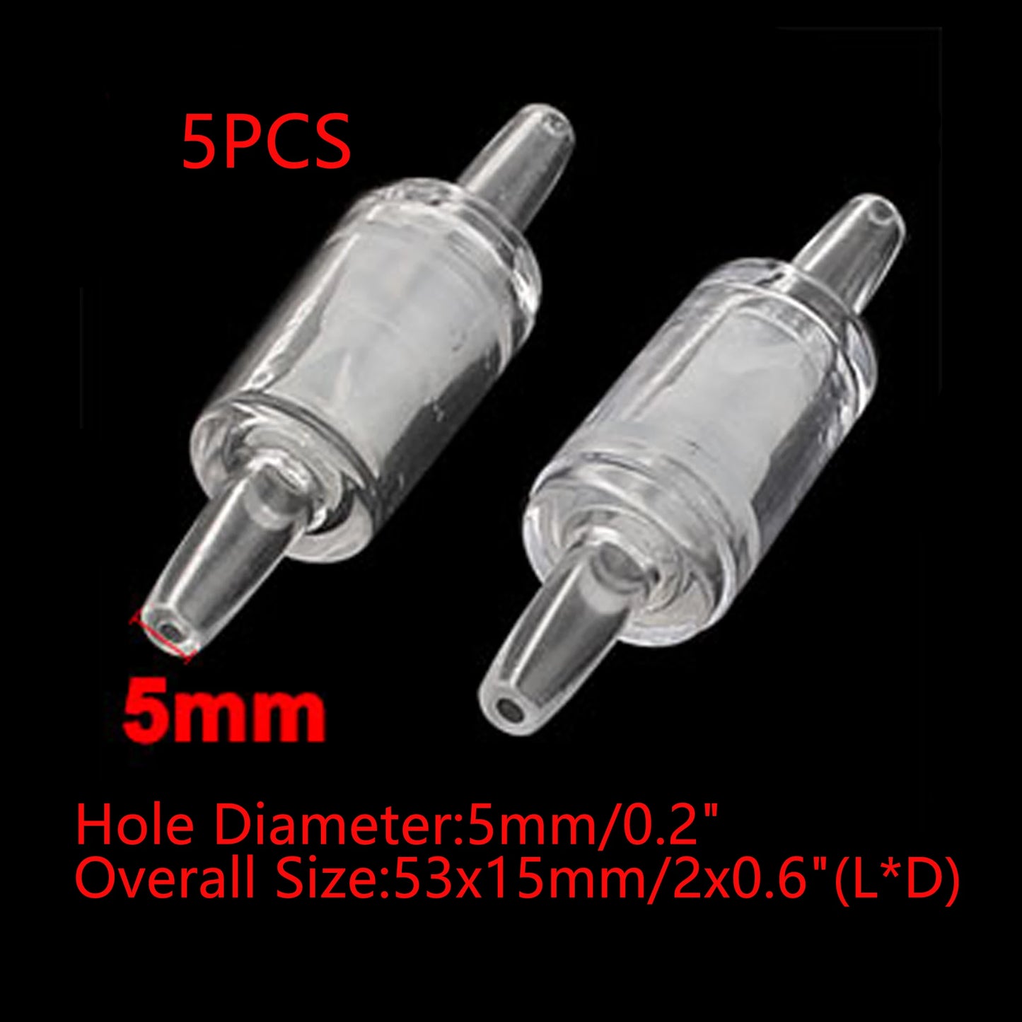 UXCELL Aquarium Air Pump Non-Return Check Valve CO2 Fish Tank One Way Oxygen Pump Hose Tracheal Check Valve Pipe Accessories