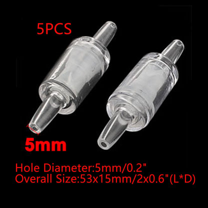 UXCELL Aquarium Air Pump Non-Return Check Valve CO2 Fish Tank One Way Oxygen Pump Hose Tracheal Check Valve Pipe Accessories