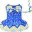 Luxury Bowknot Dog Dress for Small Dogs Summer Yorkie Chihuahua Girl Puppy Dog Clothes Princess Harness Dress and Leash Set
