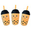 Dog Plush Toy Spot Wholesale Pearl Milk Tea Beverage Shape Pet Toys Plush Fill Soundmaking Dog Toys Fleece Squeak Toys