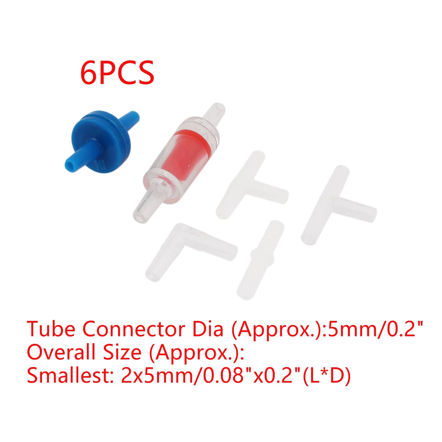 UXCELL Aquarium One Way Check Valve Non-Return Oxygen Tracheal Increasing Hose CO2 System Pipe Fish Tank Air Pump Accessorie