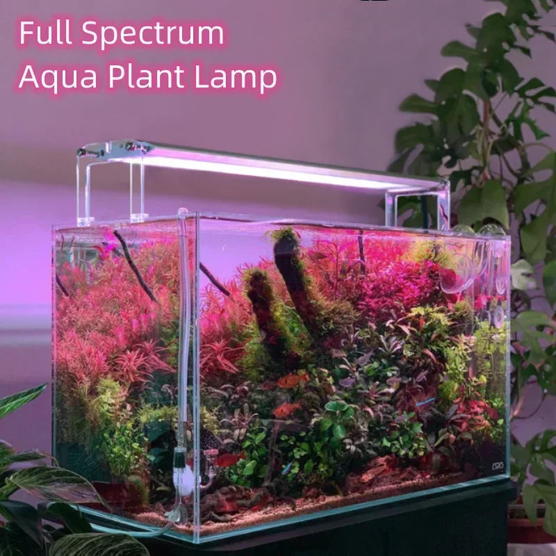 Aquarium Lighting APP Control WEEK AQUA M Series LED Full Spectrum Plant Grow Light with Cycle Timer Telescopic Fish Tank Light