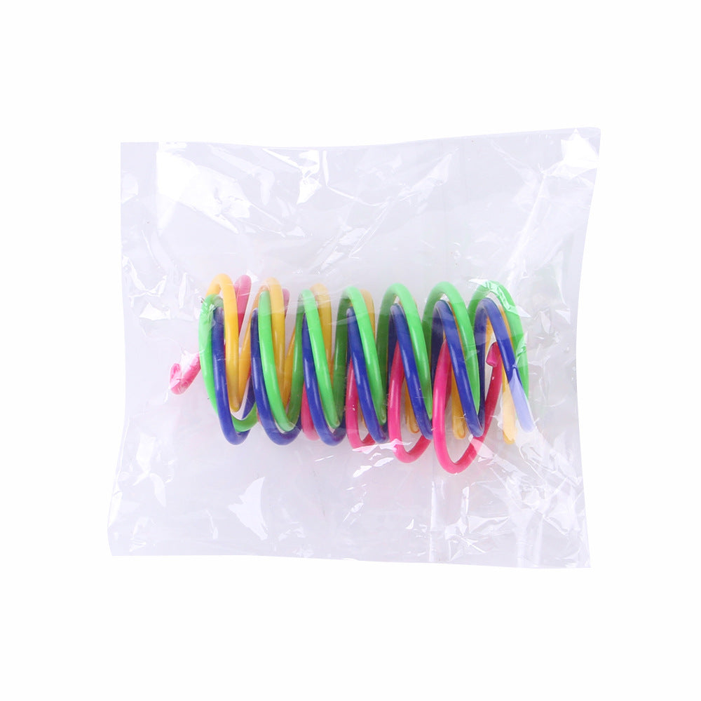Pet Cat Self-hey Toy Colored Spring Jumping Funny Cat  Tumblers Toy Cat Supplies Pet Products for Cats Cat Toys Interactive