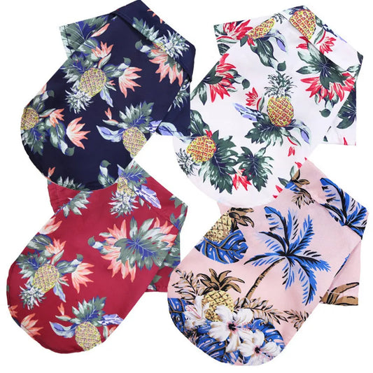 Summer Pet Dog Shirts Clothes Summer Beach Clothes Vest Pet Clothing For Small Large Dog Chihuahua Cat clothes Pets Outfits
