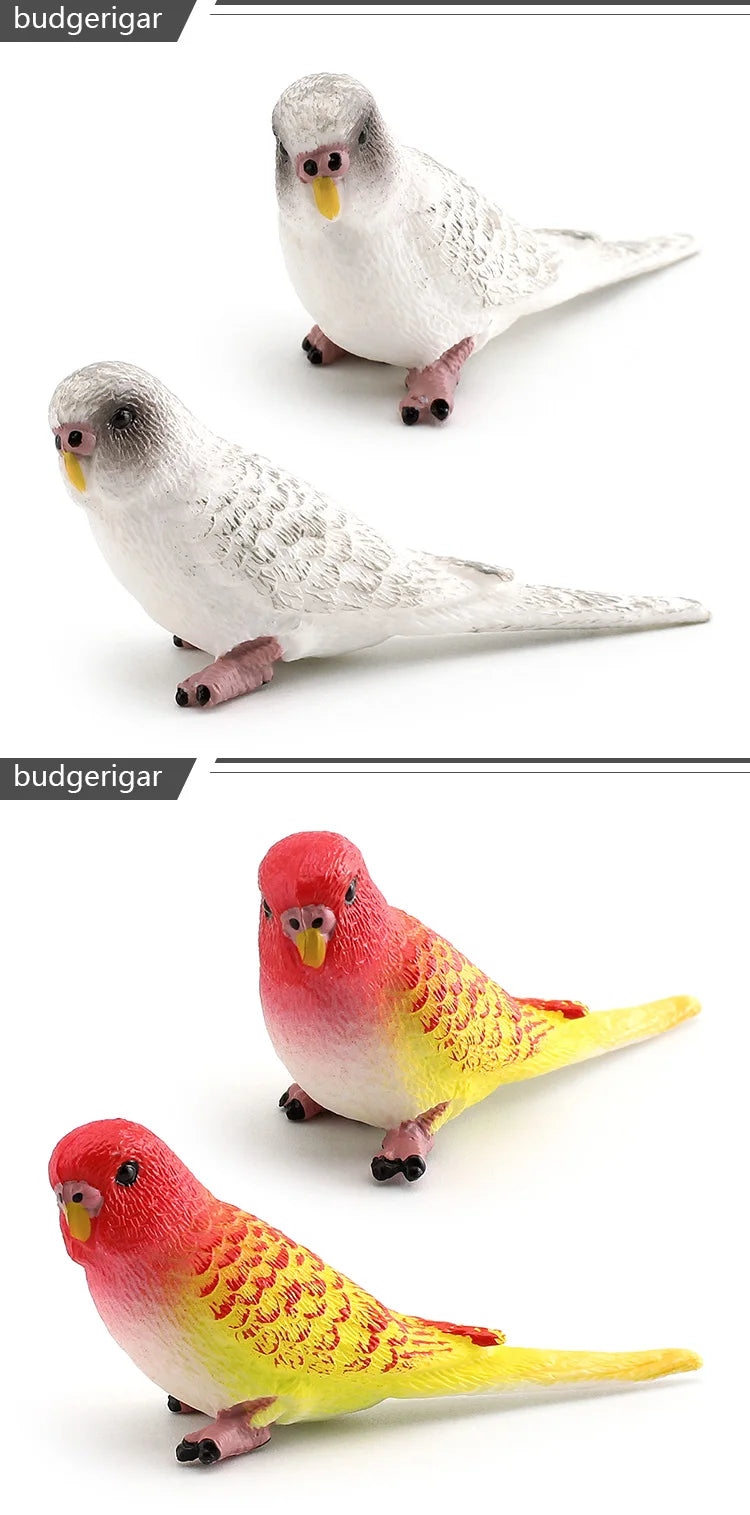 Simulated bird parrot children's ornament toy
