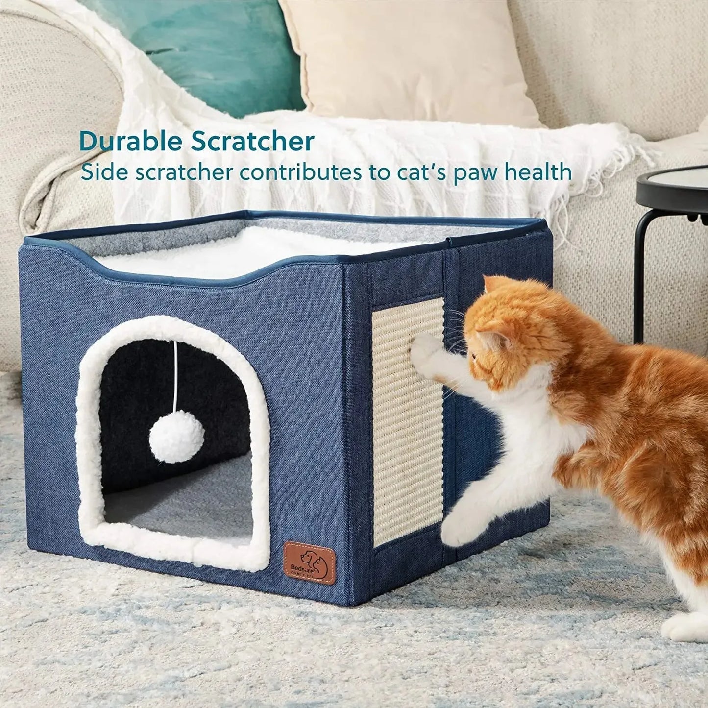 Cats Bed for Winter Halloween Houses Warm Accessory Beds Cushions Pet Accessories Dog Mat Goods All Basket Things Habitats House