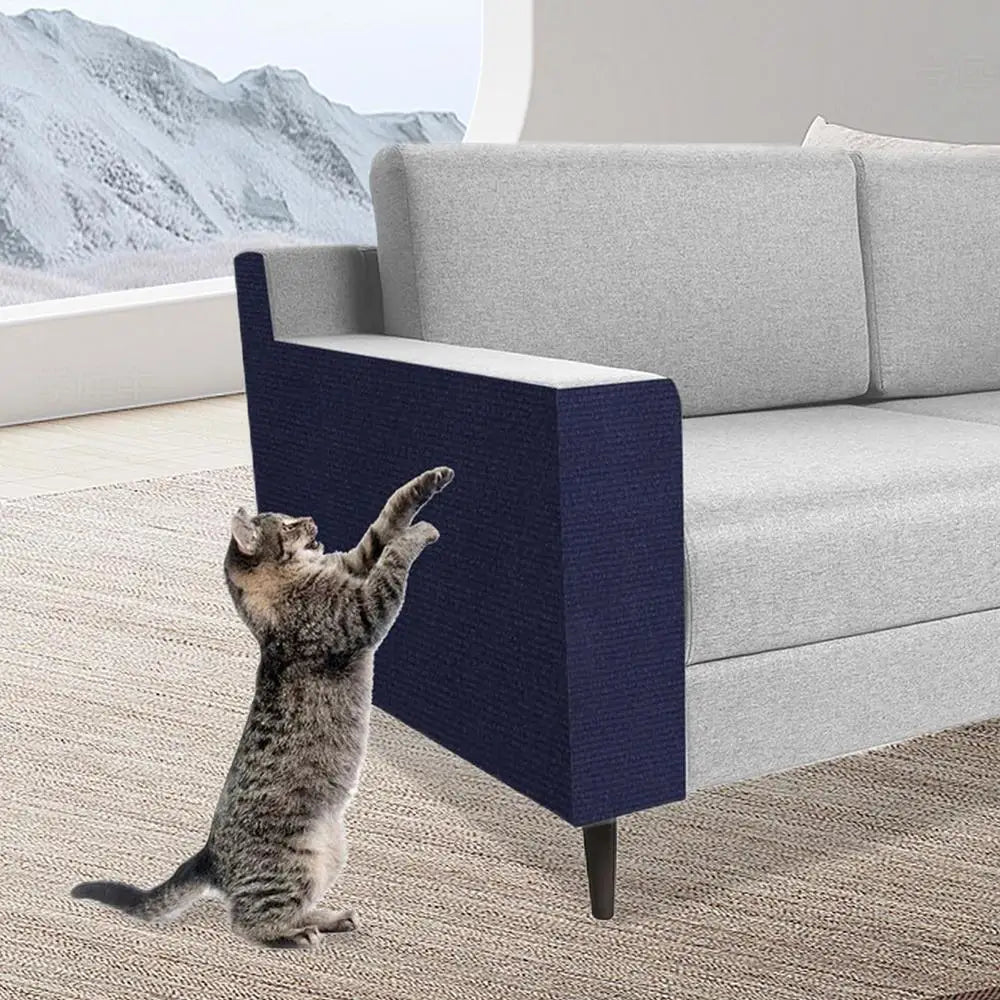 Cat Scratching Mat Self-Adhesive Trimmable Carpet Cat Pet Scratcher for Anti-scratching Sofa Furniture Protection Cat Accessorie