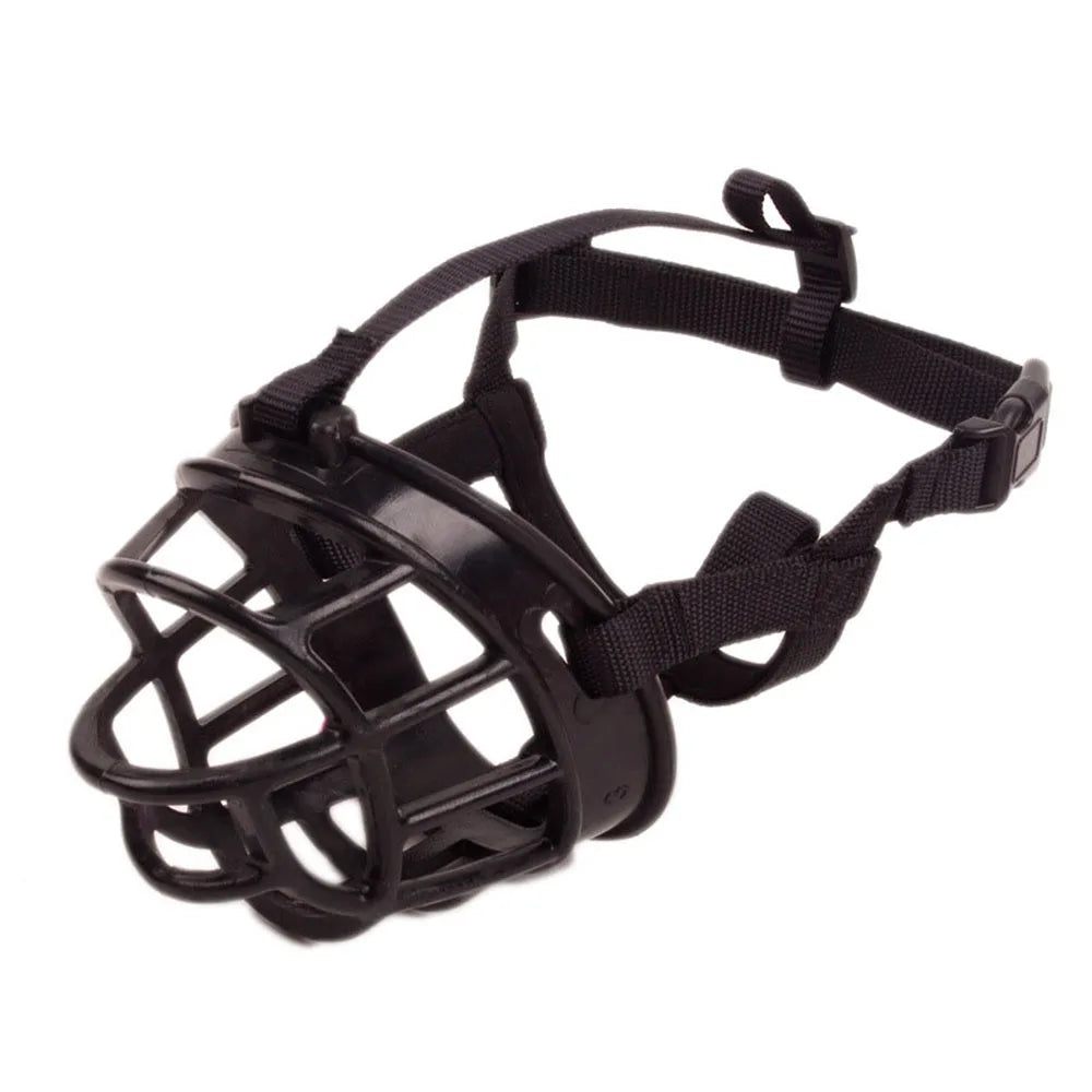 Adjustable Dog Muzzle Soft Silicone Breathable Strong Basket Small Medium Large X-Large Dogs Mouth Muzzles Lightweight & Durable