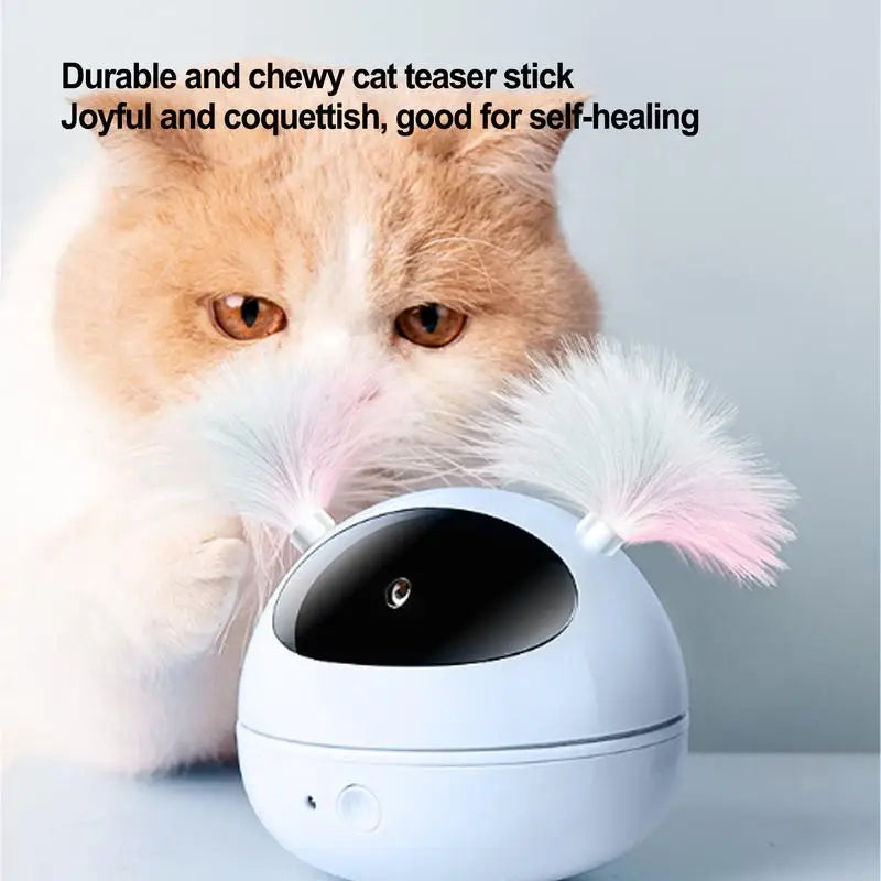 Cat Laser Toy Automatic Laser Moving Pointer for Cats Real Random Trajectory & 360 Irregular Rotation Kitten Exercise Toys