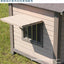 Outdoor dog house  large dog medium courtyard solid wood outdoor  sun protection rain protection villa Tongshen