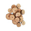 5/10Pcs DIY Natural Wood Slices Round Wooden Circles for Hamster Rabbit Teeth Grinding Toys for Chinchilla Pet Toys accessories
