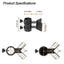 Heavy Duty Patio Umbrella Holder, Outdoor Deck, Mount, Stainless Steel, Clamp, Umbrella Bracket Outdoor Tools
