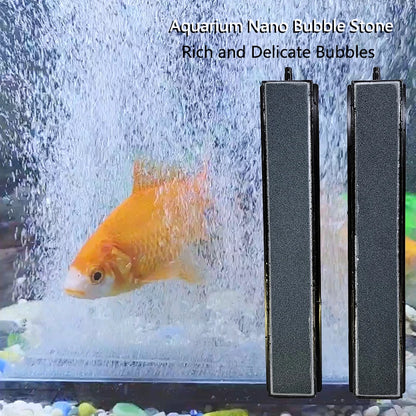 10/20/30cm Nano Air Pump Sand Stone Aquarium Oxygen Pump Fresh Air Stone Nano Bubble Bar Aquarium Fish Tank Aerator Pump Tools