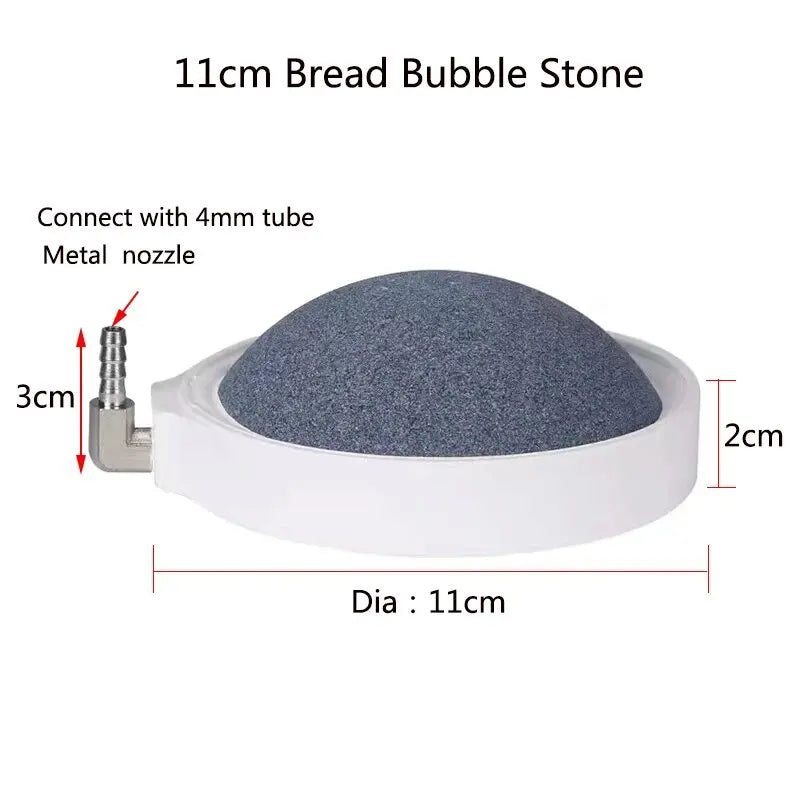 50/75/80/100mm Fish Tank Aquarium Nano Air Stone Oxygen Aerator Increasing Air Bubble Pond Pump Hydroponic Oxygen Accessories