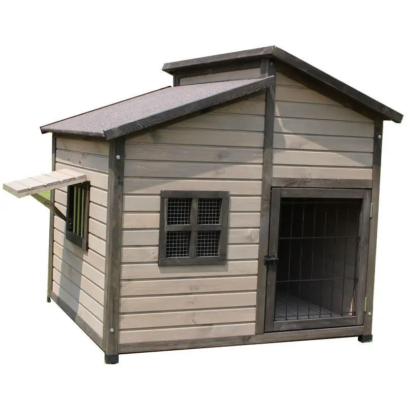 Small puppy house outdoor water rot kennel kennel kennel rural large medium and small outdoor villa