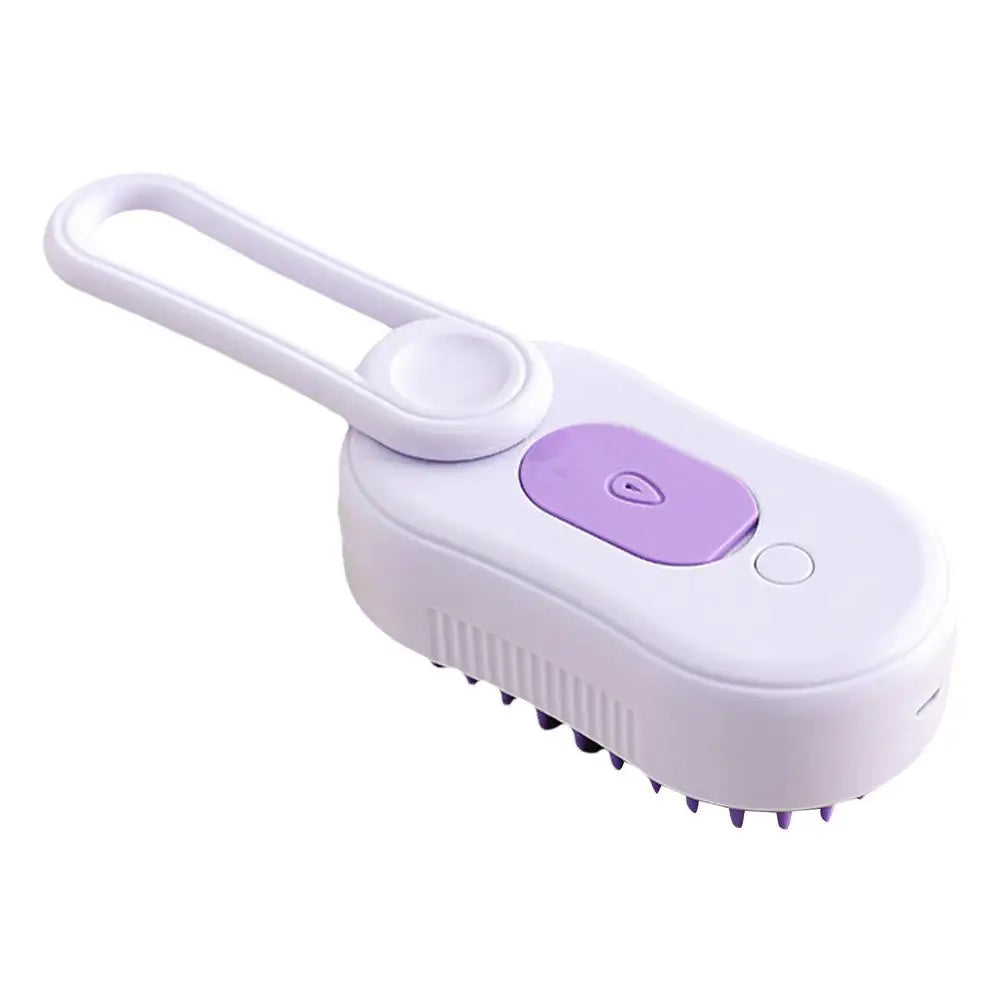 Pet Steamer Brush USB Rechargeable Cat Steamy Brush Dogs Cats Pet Hair Removal Self-Cleaning Comb for Long and Short Hair