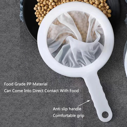 120/200/400 Mesh Reusable Nylon Ultra Fine Filter Mesh Aquarium Harvest Shrimp Filter Net Food Grade Strainer Spoon  Food Filter