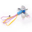 Funny Cat Stick Toy Furry Feather with Bell Cat Stick Toy Kitten Playing Pet Accessories Worm on A String Cat Toys Interactive