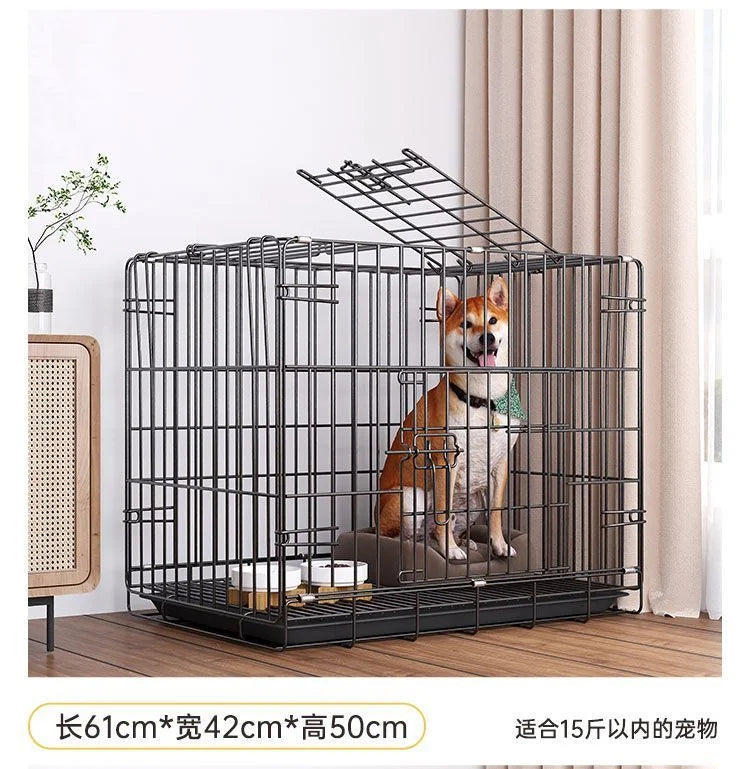 Dog Cage Large Dog Small to Medium Dog Golden Retriever Labrador Corgi Side Ranch with Toilet Separation Indoor Household Nest
